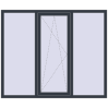 Ціноутворення Вікна 1800x1500 мм REHAU Euro 70 ANTHRACITE_GREY_STRUKTURAL з двох сторін