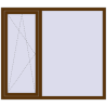 Ціноутворення Вікна 1600x1400 мм REHAU Euro 70 WALNUT з двох сторін