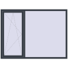Ціноутворення Вікна 1970x1460 мм REHAU SYNEGO MD ANTHRACITE_GREY_STRUKTURAL ззовні