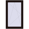 Ціноутворення Вікна 900x1400 мм REHAU Euro 70 BLACK_BROWN ззовні