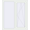 Ціноутворення Вікна 1040x1230 мм REHAU Brillant-Design Білий (RAL 9016) з двох сторін