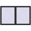 Ціноутворення Вікна 2400x1500 мм REHAU Brillant-Design BLACK_ULTI-MATT з двох сторін