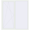 Ціноутворення Вікна 2000x2200 мм Altest Pony 375 RAL 9016 Traffic white з двох сторін