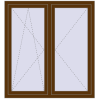 Ціноутворення Вікна 1300x1400 мм REHAU SYNEGO MD WALNUT з двох сторін