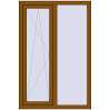 Ціноутворення Вікна 1000x1500 мм REHAU Euro 70 GOLDEN OAK з двох сторін