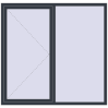 Ціноутворення Вікна 1800x1730 мм REHAU Brillant-Design ANTHRACITE_GREY_STRUKTURAL з двох сторін