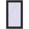 Ціноутворення Вікна 780x1330 мм REHAU Brillant-Design BLACK_ULTI-MATT з двох сторін