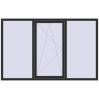 Ціноутворення Вікна 2200x1400 мм REHAU Euro 70 ANTHRACITE_GREY_GLATT з двох сторін