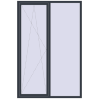 Ціноутворення Вікна 1600x2400 мм REHAU Euro 70 ANTHRACITE_GREY_STRUKTURAL з двох сторін