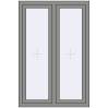Ціноутворення Вікна 1000x1500 мм Altest Pony 375 RAL 9007 Grey aluminium з двох сторін