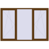 Ціноутворення Вікна 2200x1500 мм REHAU Brillant-Design WALNUT ззовні