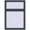 Ціноутворення Вікна 1200x1700 мм REHAU Brillant-Design ANTHRACITE_GREY_STRUKTURAL з двох сторін