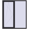 Ціноутворення Вікна 1500x1750 мм REHAU Brillant-Design BLACK_ULTI-MATT з двох сторін