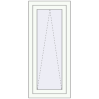 Ціноутворення Вікна 500x1160 мм Altest Pony 375 RAL 9016 Traffic white з двох сторін