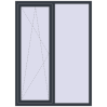 Ціноутворення Вікна 1320x1810 мм REHAU Euro 70 ANTHRACITE_GREY_STRUKTURAL з двох сторін