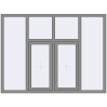 Ціноутворення Вікна 2000x1500 мм Altest Pony 375 RAL 9007 Grey aluminium з двох сторін