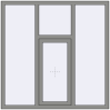 Ціноутворення Вікна 1500x1500 мм Altest Pony 375 RAL 9007 Grey aluminium з двох сторін
