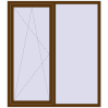 Ціноутворення Вікна 1500x1700 мм REHAU Euro 60 WALNUT з двох сторін