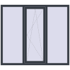 Ціноутворення Вікна 1650x1450 мм REHAU Euro 70 ANTHRACITE_GREY_STRUKTURAL з двох сторін