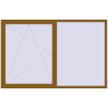 Ціноутворення Вікна 2475x1600 мм REHAU Euro 70 LIGHT_OAK з двох сторін