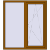 Ціноутворення Вікна 1200x1350 мм REHAU Euro 70 GOLDEN OAK з двох сторін