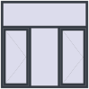 Ціноутворення Вікна 1800x1800 мм REHAU Euro 60 ANTHRACITE_GREY_STRUKTURAL з двох сторін