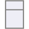 Ціноутворення Вікна 1000x1500 мм Altest Pony 375 RAL 9007 Grey aluminium з двох сторін