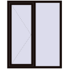 Ціноутворення Вікна 1260x1560 мм REHAU Brillant-Design BLACK_BROWN ззовні