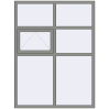 Ціноутворення Вікна 1500x2000 мм Altest Pony 375 RAL 9007 Grey aluminium з двох сторін