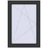 Ціноутворення Вікна 800x1200 мм REHAU Brillant-Design ANTHRACITE_GREY_GLATT з двох сторін