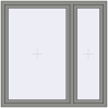 Ціноутворення Вікна 1500x1500 мм Altest Pony 375 RAL 9007 Grey aluminium з двох сторін