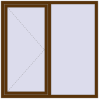 Ціноутворення Вікна 1500x1500 мм REHAU Euro 70 WALNUT з двох сторін
