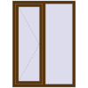 Ціноутворення Вікна 1050x1440 мм REHAU Brillant-Design WALNUT з двох сторін