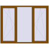 Ціноутворення Вікна 2050x1600 мм REHAU Euro 70 GOLDEN OAK ззовні