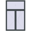 Ціноутворення Вікна 1600x2500 мм Altest Pony 375 RAL 7016 Anthracite grey з двох сторін