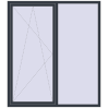 Ціноутворення Вікна 1760x2000 мм REHAU Euro 70 ANTHRACITE_GREY_STRUKTURAL ззовні