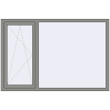 Ціноутворення Вікна 1800x1200 мм Altest Pony 375 RAL 9007 Grey aluminium з двох сторін