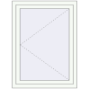 Ціноутворення Вікна 800x1100 мм REHAU Brillant-Design Білий (RAL 9016) з двох сторін