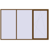 Ціноутворення Вікна 3300x2100 мм REHAU Euro 70 WALNUT з двох сторін