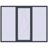 Ціноутворення Вікна 2100x1600 мм REHAU Euro 70 ANTHRACITE_GREY_STRUKTURAL з двох сторін