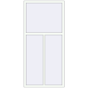 Ціноутворення Вікна 980x2100 мм REHAU Euro 60 Білий (RAL 9016) з двох сторін