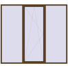 Ціноутворення Вікна 2700x2400 мм REHAU Euro 60 WALNUT з двох сторін