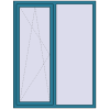 Ціноутворення Вікна 1350x1750 мм REHAU Brillant-Design BRILLIANT_BLUE з двох сторін