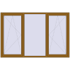 Ціноутворення Вікна 2300x1500 мм REHAU Euro 70 LIGHT_OAK з двох сторін