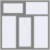 Ціноутворення Вікна 1800x1800 мм Altest Pony 375 RAL 9007 Grey aluminium з двох сторін