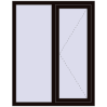Ціноутворення Вікна 1100x1400 мм REHAU Euro 70 BLACK_BROWN з двох сторін