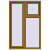 Ціноутворення Вікна 1000x1500 мм REHAU Euro 70 LIGHT_OAK з двох сторін