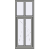 Ціноутворення Вікна 600x1500 мм Altest Pony 375 RAL 9007 Grey aluminium з двох сторін