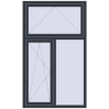Ціноутворення Вікна 1100x1840 мм REHAU Euro 70 ANTHRACITE_GREY_STRUKTURAL з двох сторін