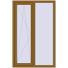 Ціноутворення Вікна 1060x1660 мм REHAU Euro 70 LIGHT_OAK з двох сторін
